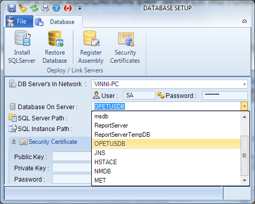 Database Setup