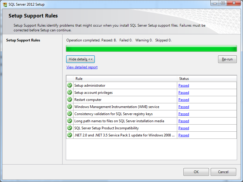 Setup Support Rules