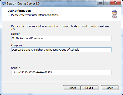 User Information